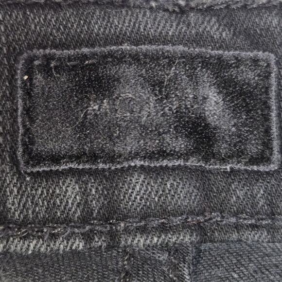 Mother Jeans Womens 29 Insider Crop Step Fray Guilty Racer Black White Stripe - Picture 7 of 13